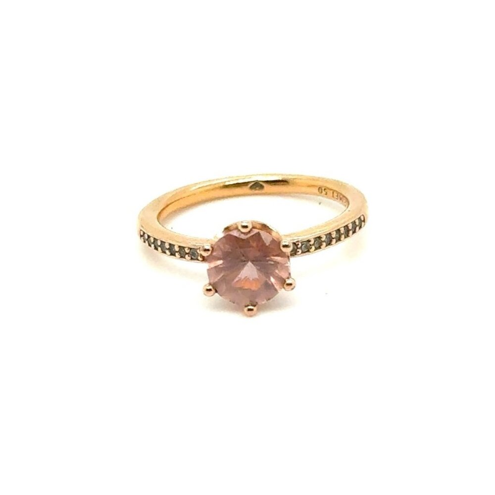 Pandora Rose Pink Sparkling Crown Solitaire Ring